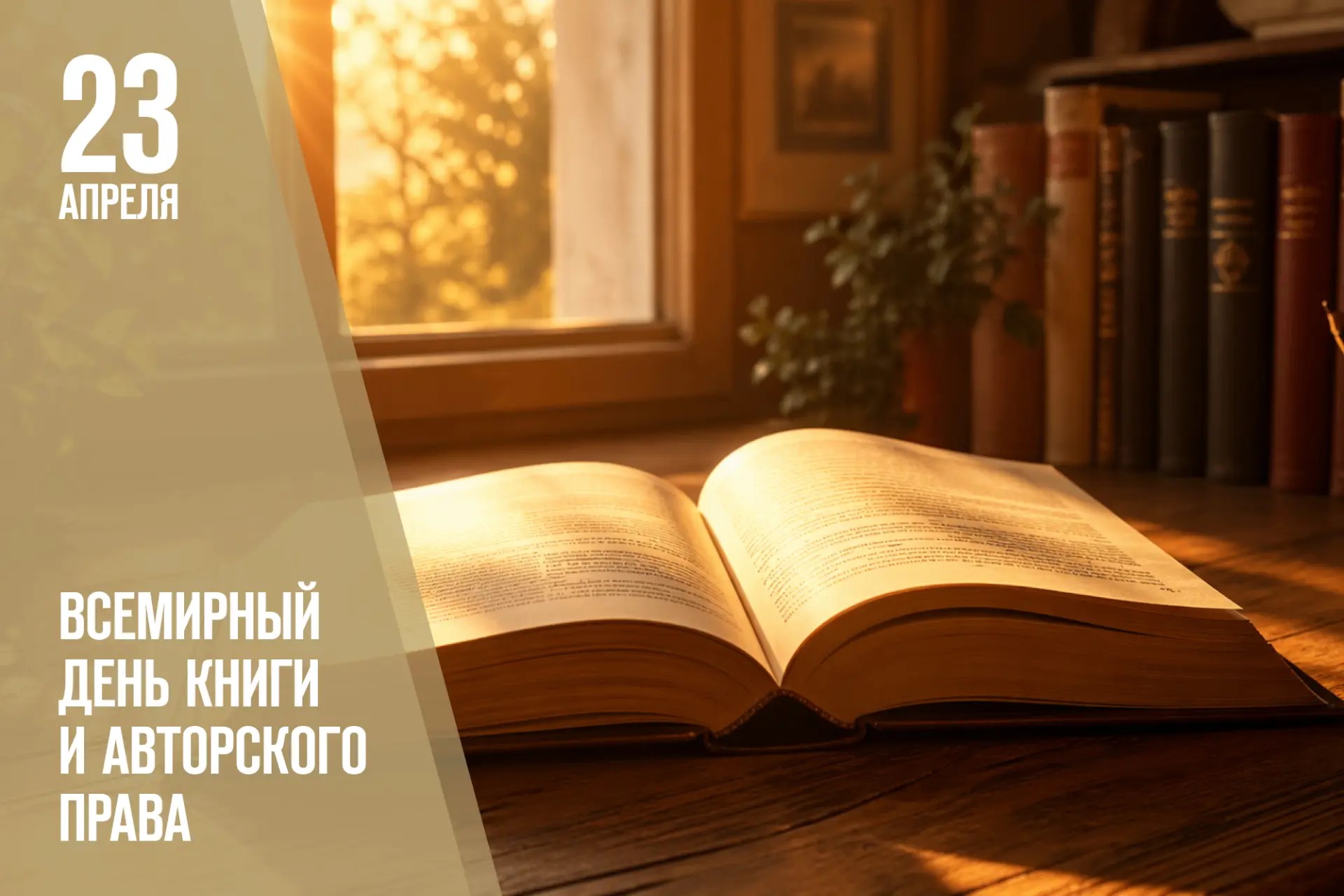 Российский книжный союз поздравляет всех со Всемирным днём книги и авторского права!